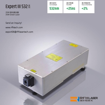 RFH 532nm green laser marking date logo on wine glass bottle